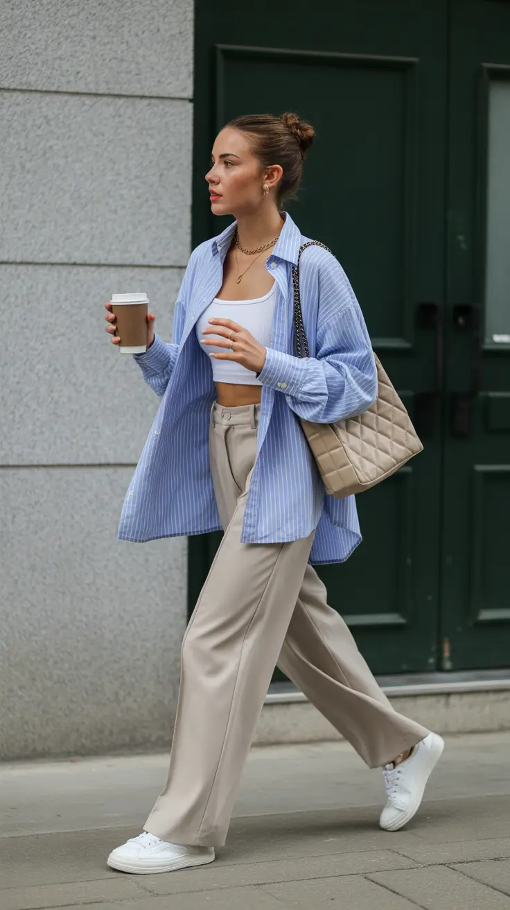 comfy spring outfits for lounging 2026 Classic Neutrals With an Athletic Twist