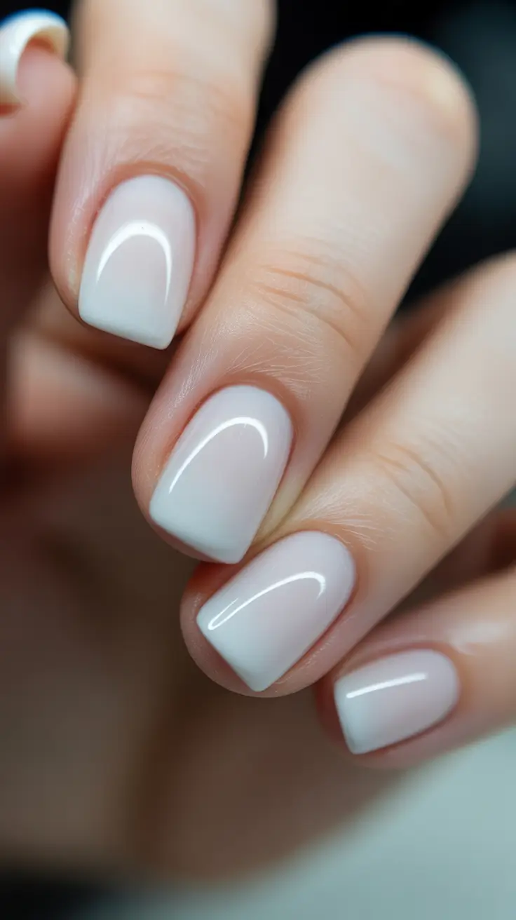 conservative spring nails for work 2026 Milky Soft White The Quiet Luxury Staple