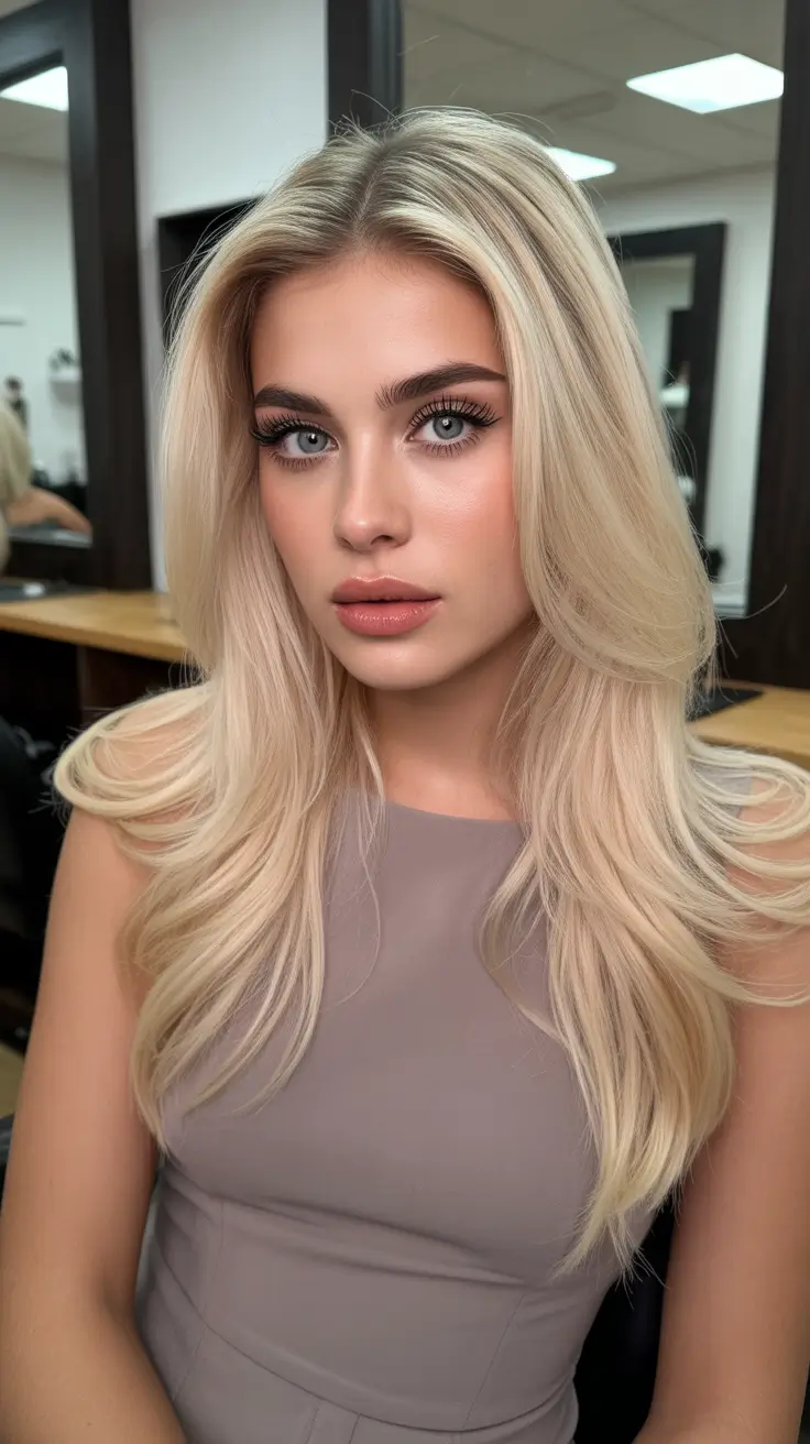 dreamy spring haircuts 2026 Platinum Luxe Layers