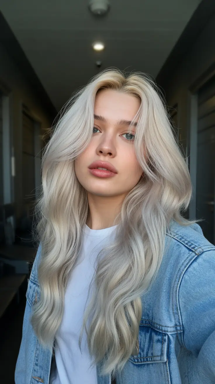 dreamy spring haircuts 2026 Feathered Platinum Layers
