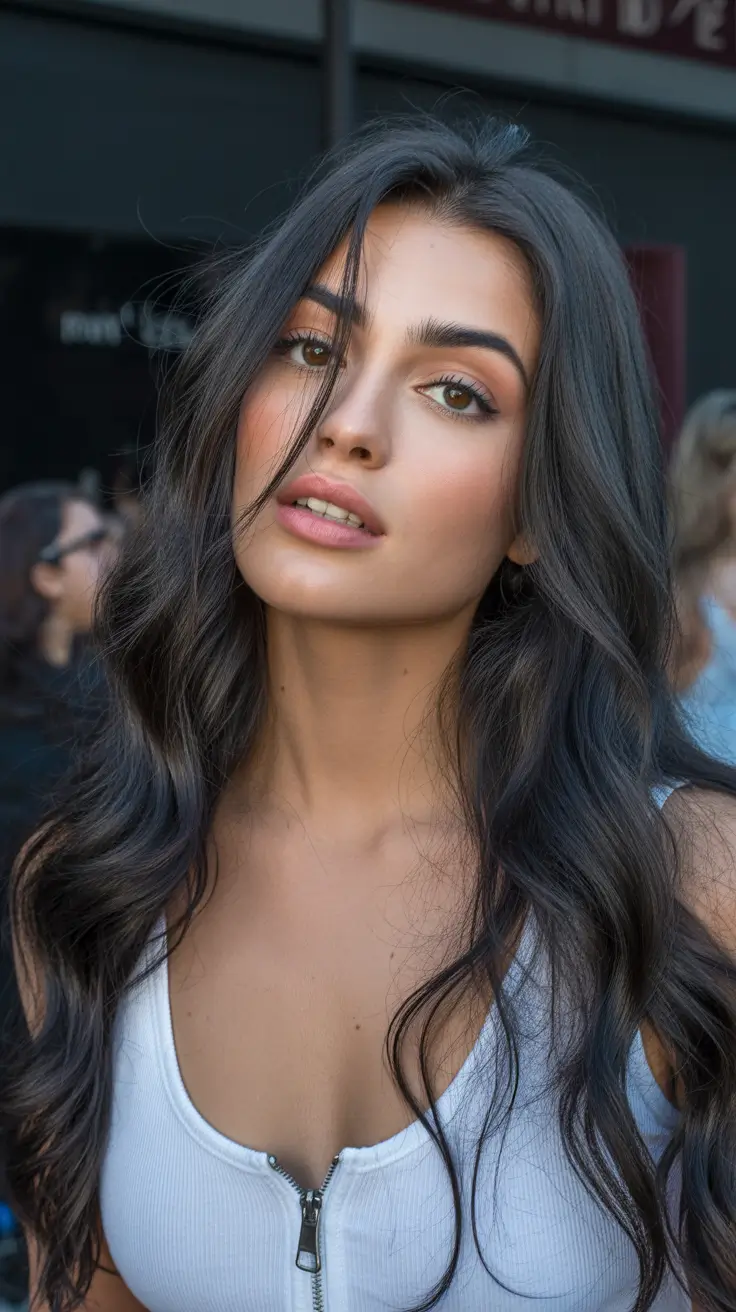 dreamy spring haircuts 2026 Romantic Face Veil Layers