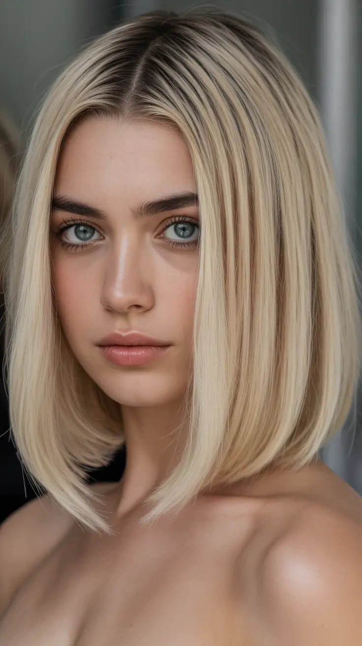 dreamy spring haircuts 2026 Precision Blonde Bob