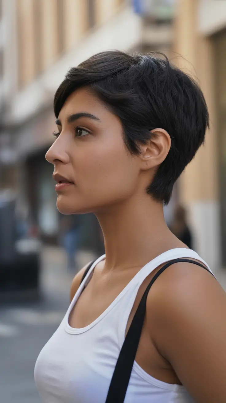 dreamy spring haircuts 2026 Polished Pixie With Street-Soft Edges