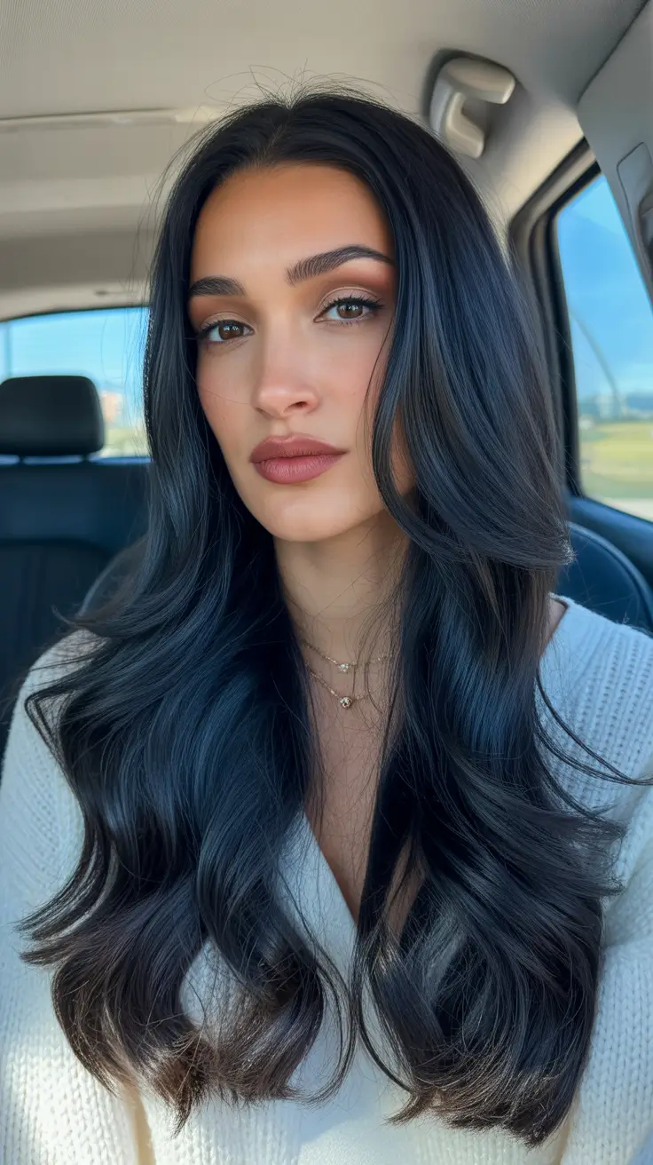 dreamy spring haircuts 2026 Deep Midnight Layers