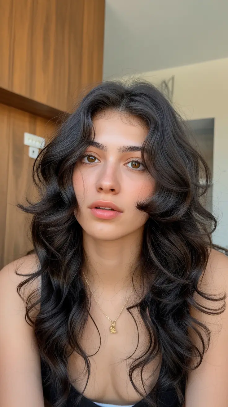 gorgeous spring brunette hair color 2026 Layered Curly Volume With Airy Spring Movement