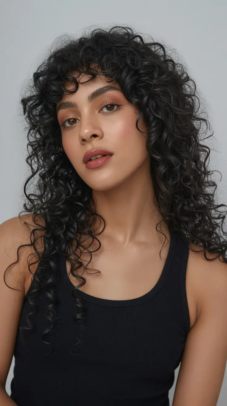 gorgeous spring brunette hair color 2026 Curly Brunette Shape With Fresh, Playful Texture