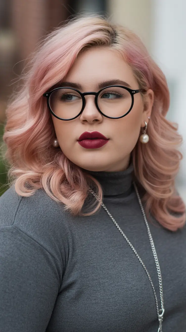 Gorgeous Spring Haircuts for Plus Size Women 2026 Soft Pastel Waves for a Romantic Spring Reset