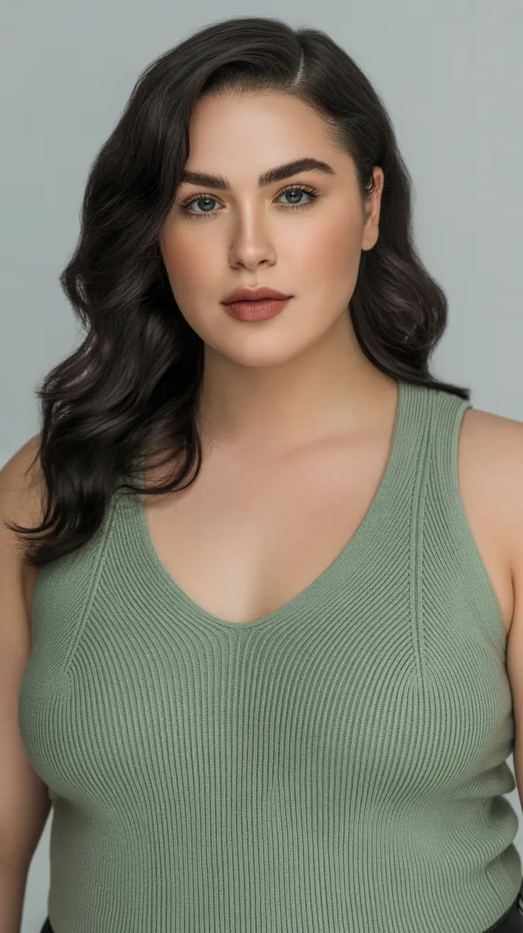 Gorgeous Spring Haircuts for Plus Size Women 2026 Classic Deep Waves with Elegant Spring Shine