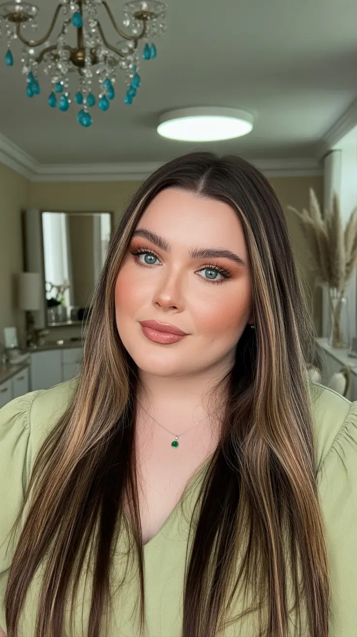 Gorgeous Spring Haircuts for Plus Size Women 2026 Sleek Dimensional Long Layers for Everyday Chic