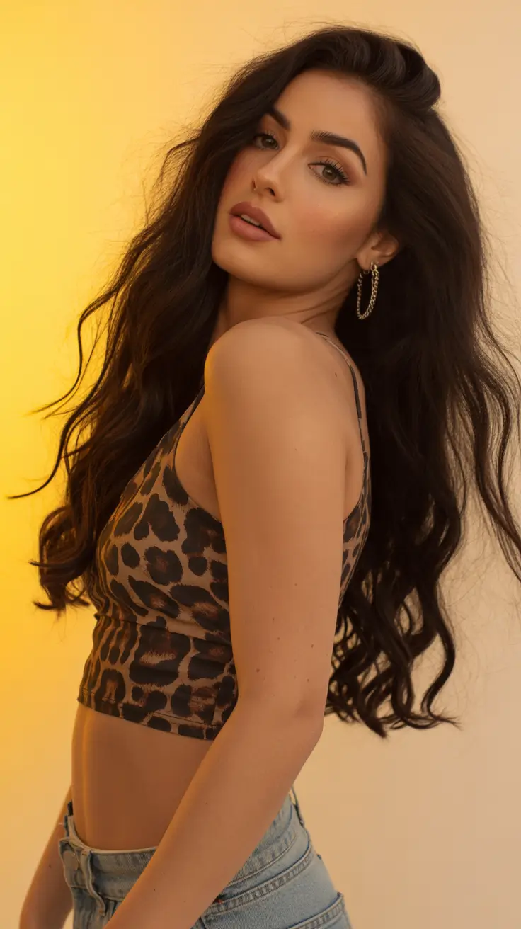 gorgeous spring long haircut looks 2026 Jet Black Bombshell Waves With Effortless Lift