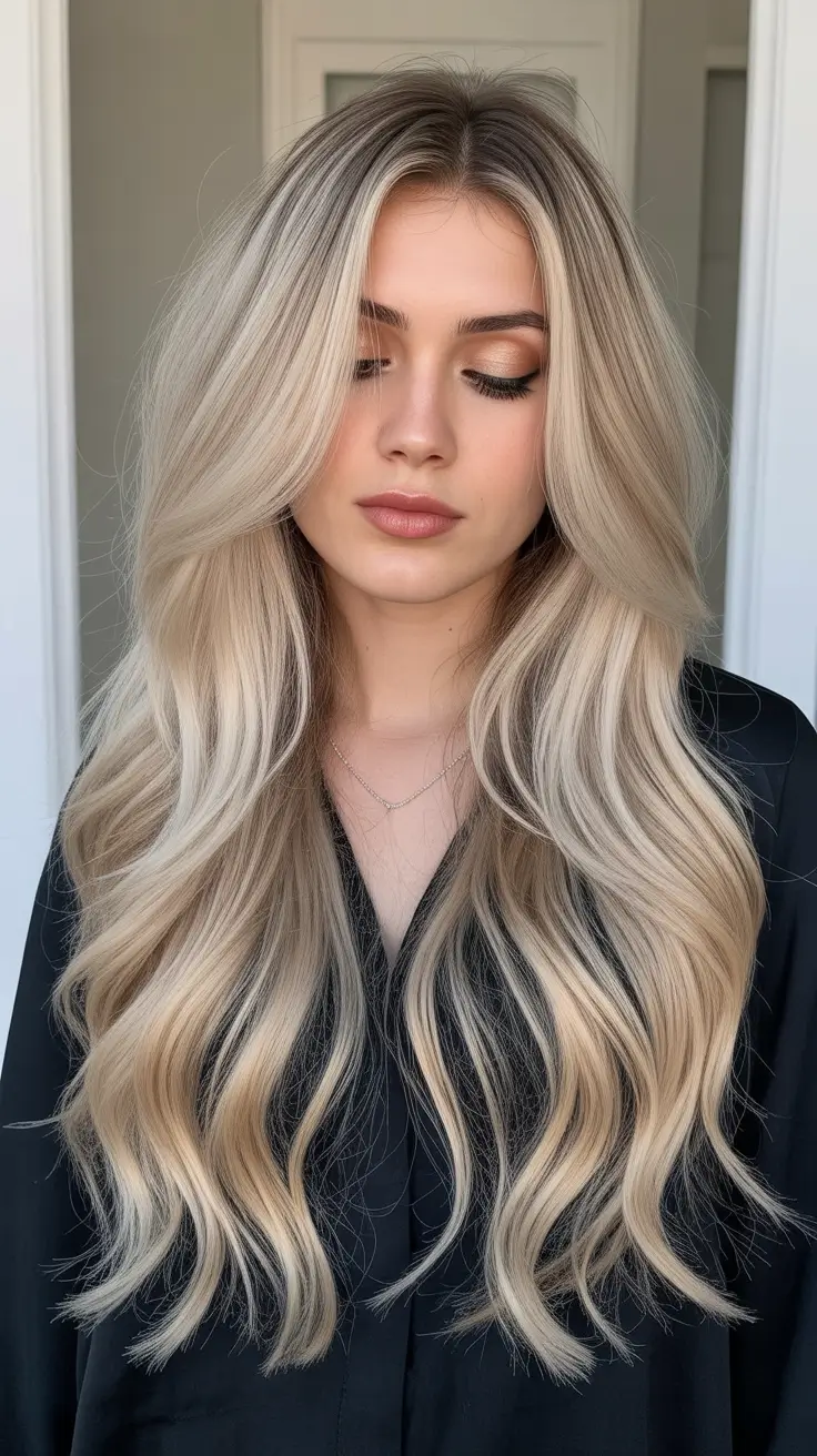 gorgeous spring long haircut looks 2026 Buttercream Blonde With Seamless Long Layers