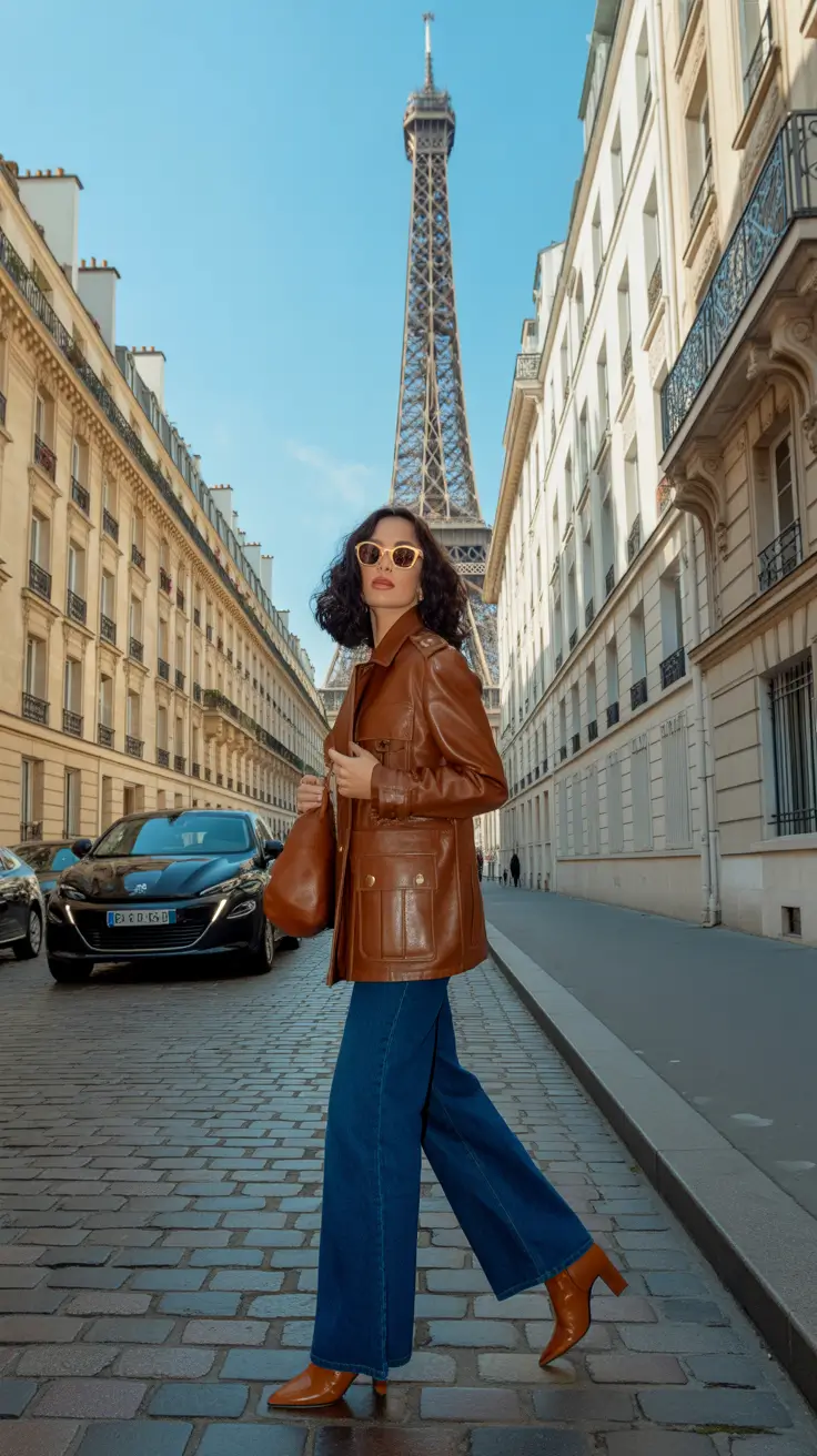 March Outfits 2026 Soft Parisian Leather With a Traveler’s Spirit