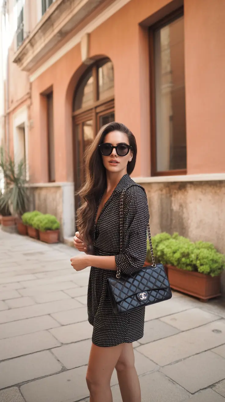 March Outfits 2026 Classic Black and White With European Elegance