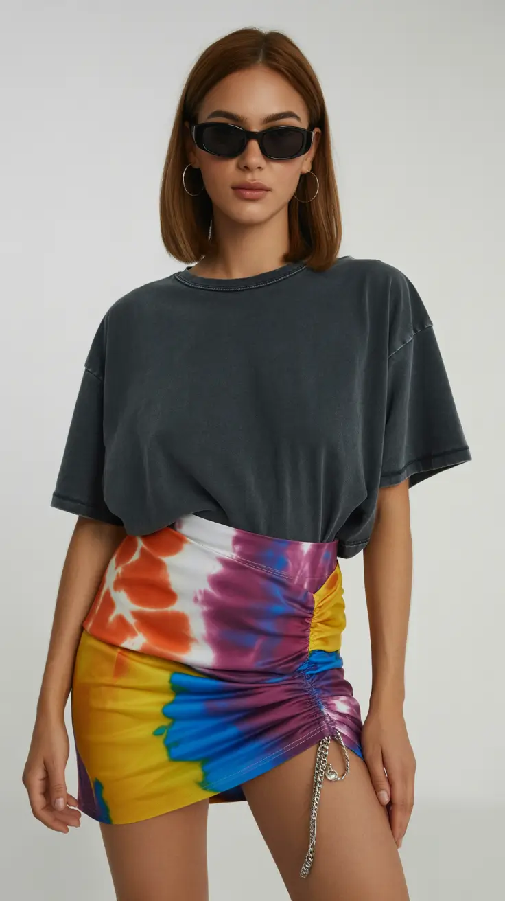 March Outfits 2026 Bold Tie-Dye for Statement-Making March Moments