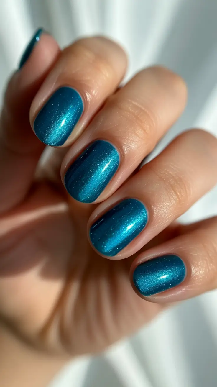 spring-nail-colors-2026-shimmering-teal-perfection