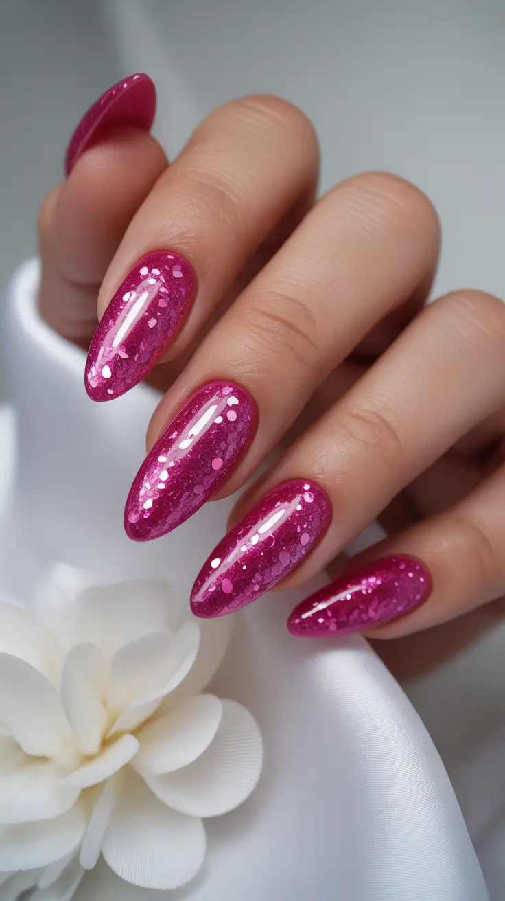 spring-nail-colors-2026-glittery-pink-glam