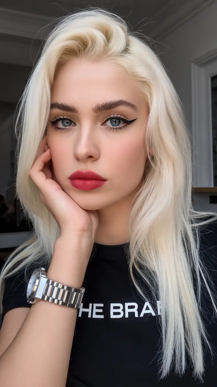 perfect spring blonde hair color guides 2026 Bright Vanilla Platinum Sweep