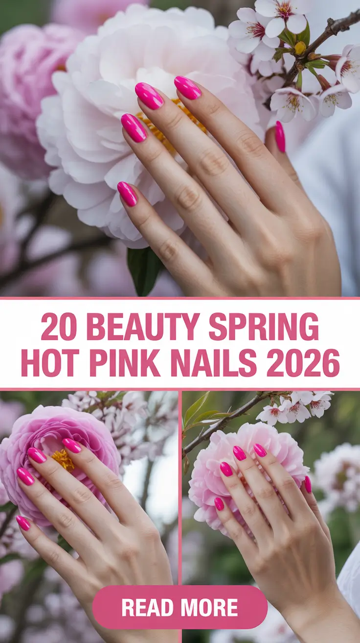 Beauty Spring Hot Pink Nails 2026: Trendy Ideas, French Designs & Bold Break Looks