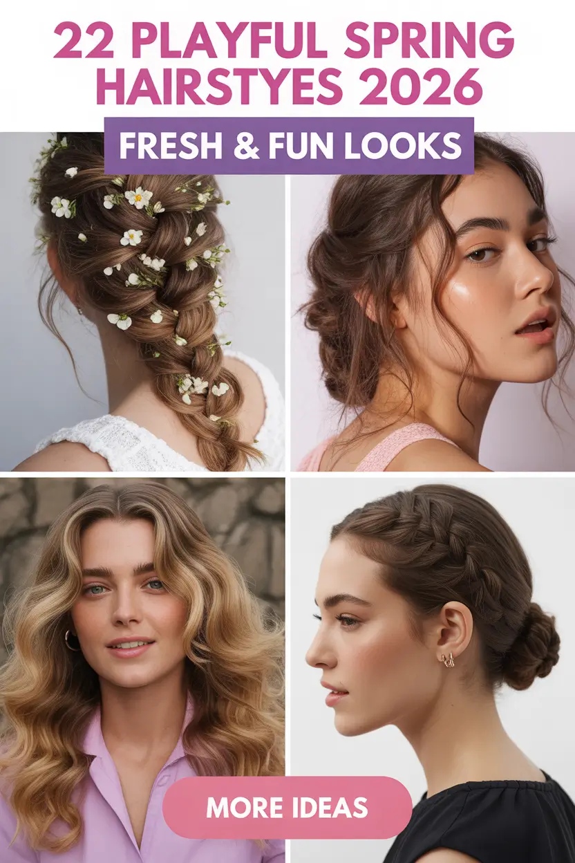 Playful Spring Hairstyles 2026: Cute & Fresh Ideas for the New Season