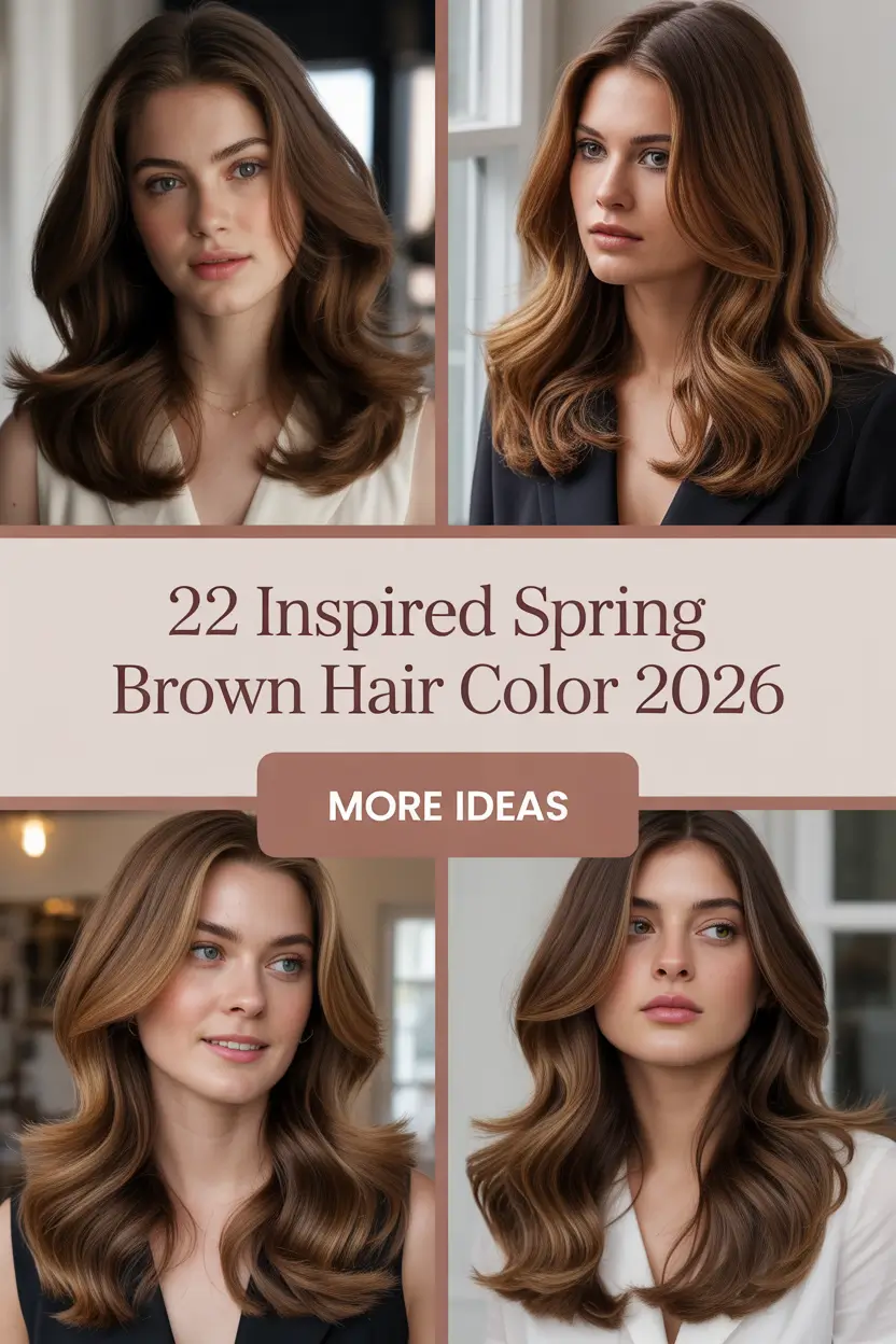 Inspired Spring Brown Hair Color 2026: Fresh Ideas for Brunettes, Highlights & Short Styles