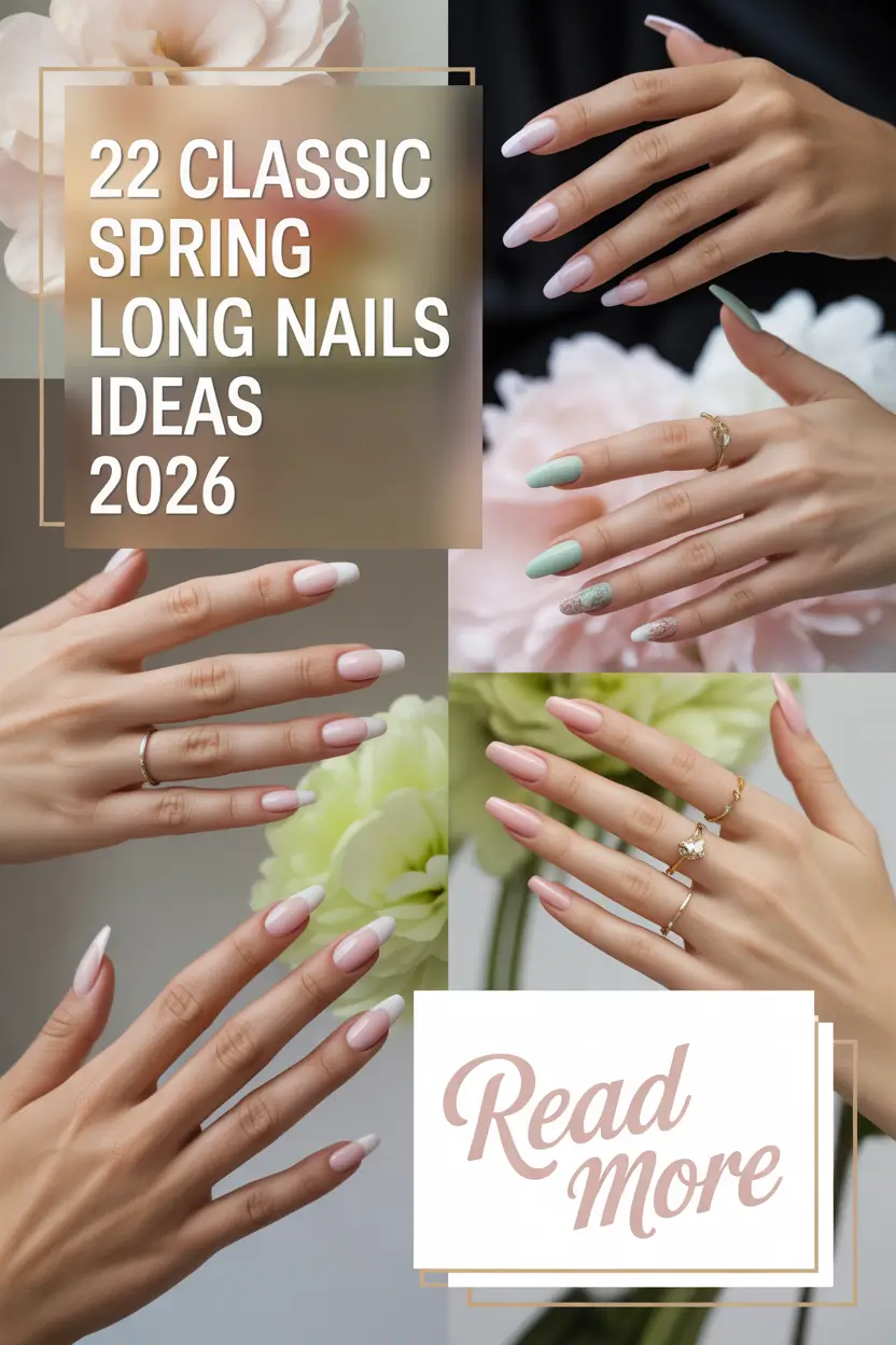 Classic Spring Long Nails Ideas 2026: Trendy Designs, Pastel Colors & Bold Inspiration