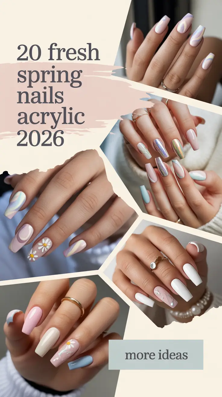 Fresh Spring Nails Acrylic 2026: The Best Nail Designs to Try This Season