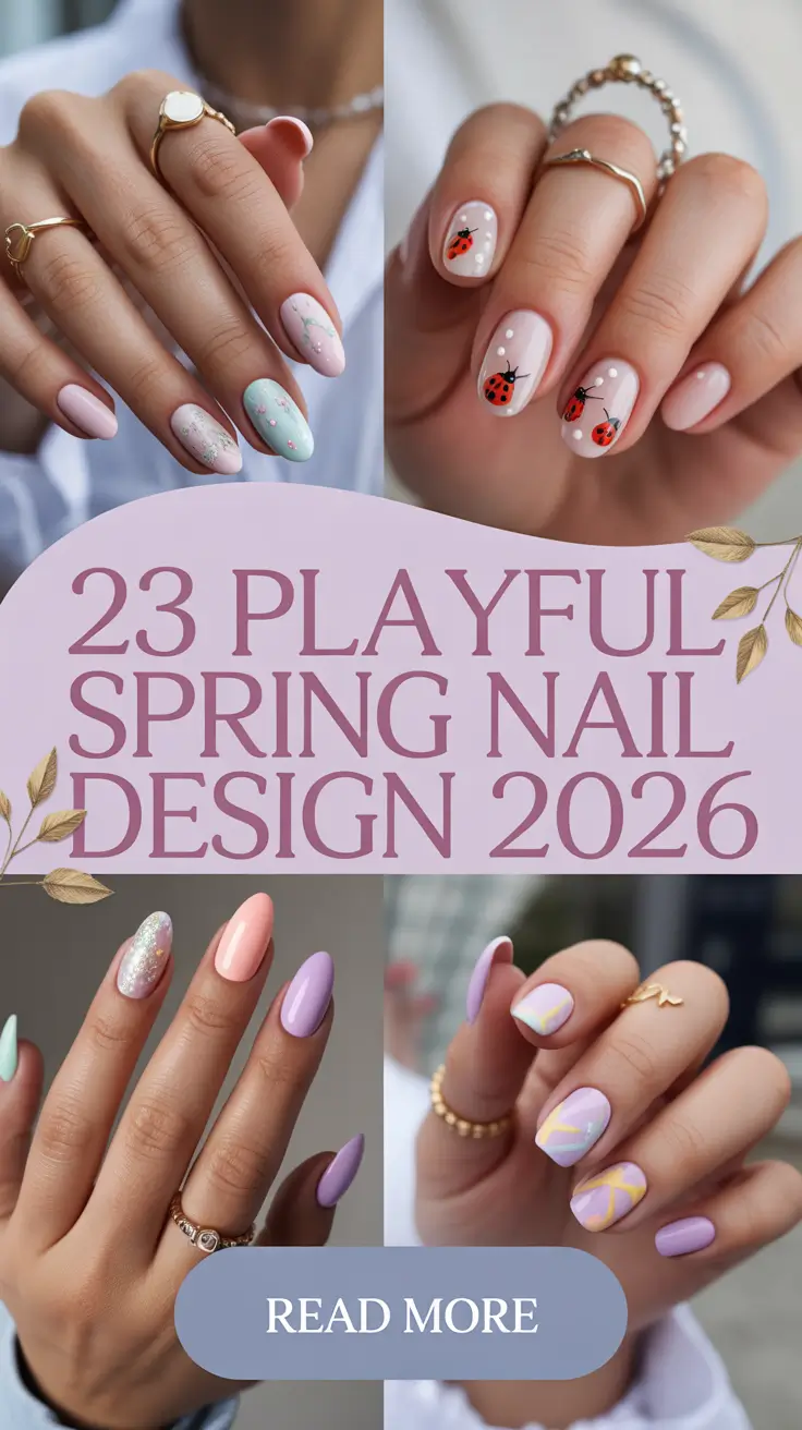 Playful Spring Nail Design 2026: Trendy Ideas for Bright and Cute Looks