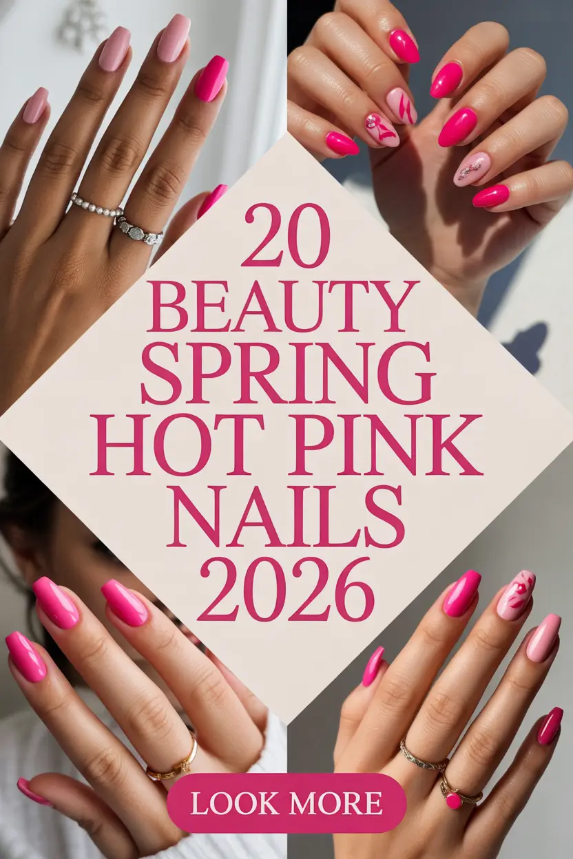Beauty Spring Hot Pink Nails 2026: Trendy Ideas, French Designs & Bold Break Looks