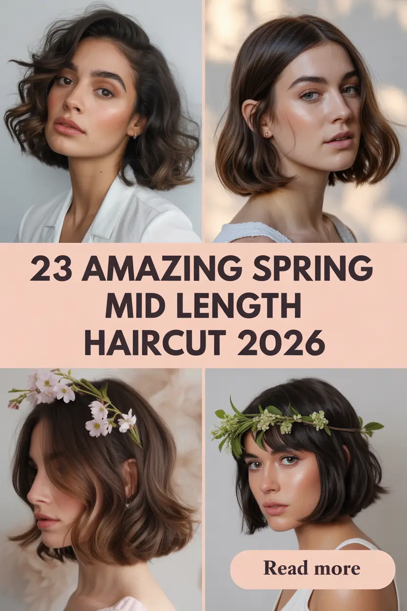Amazing Spring Mid Length Haircut 2026: Trendy Layers, Curtain Bangs & Fresh Ideas