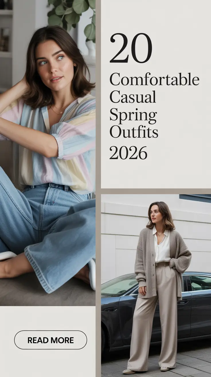 Comfortable Casual Spring Outfits 2026: Chic & Comfy Ideas for Women This Season