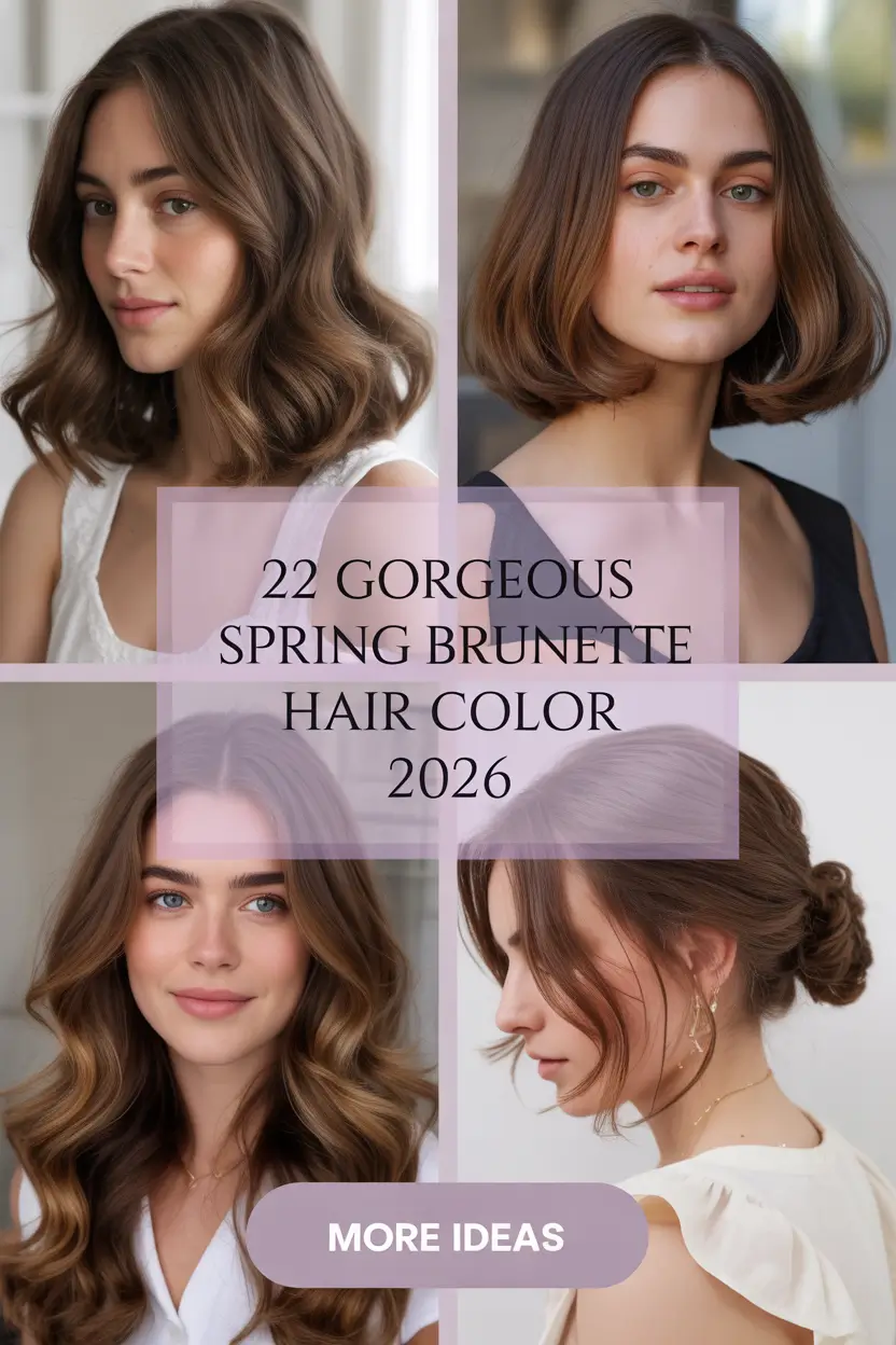 Gorgeous Spring Brunette Hair Color 2026: Bright Ideas for Fresh Brunette Transformations