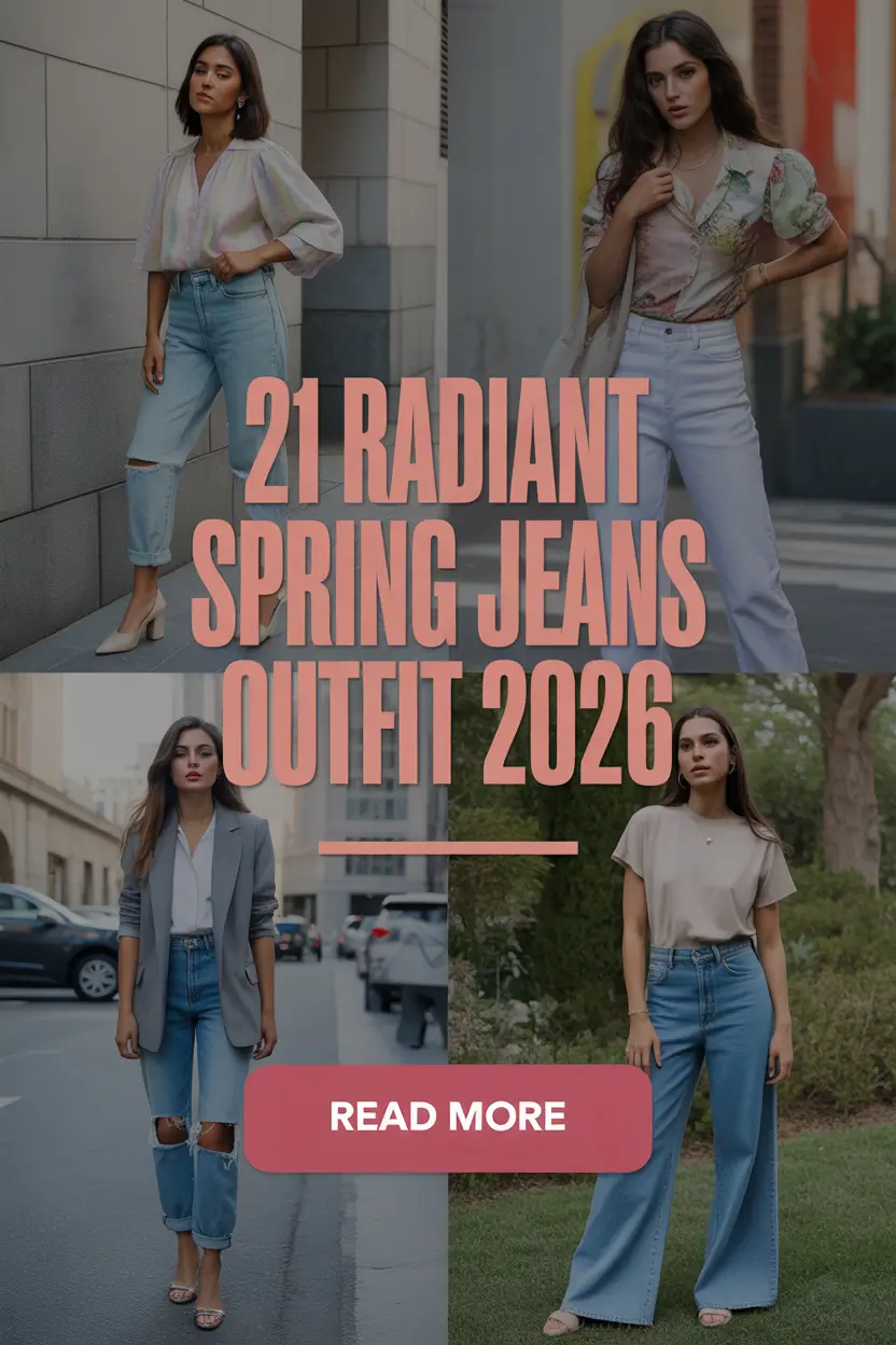 Radiant Spring Jeans Outfit 2026: Fresh & Classy Denim Ideas for the New Season