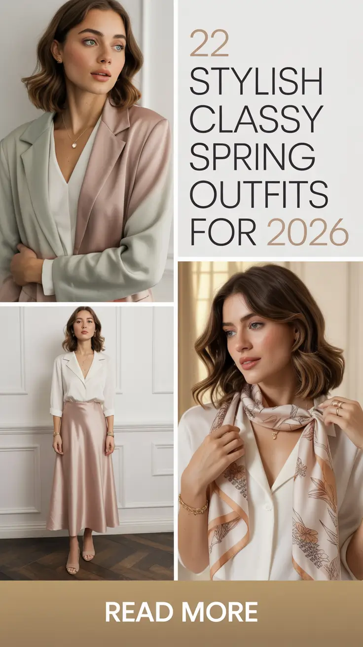 Stylish Classy Spring Outfits for 2026: Fresh Chic Ideas for an Elegant New Season