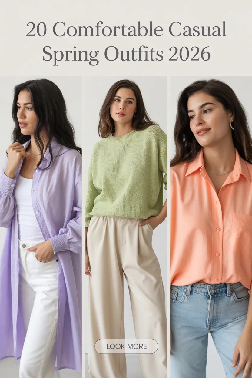 Comfortable Casual Spring Outfits 2026: Chic & Comfy Ideas for Women This Season
