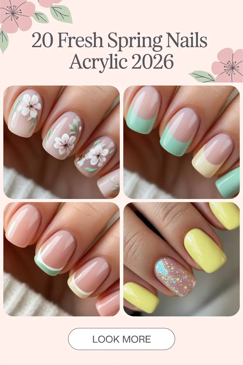 Fresh Spring Nails Acrylic 2026: The Best Nail Designs to Try This Season