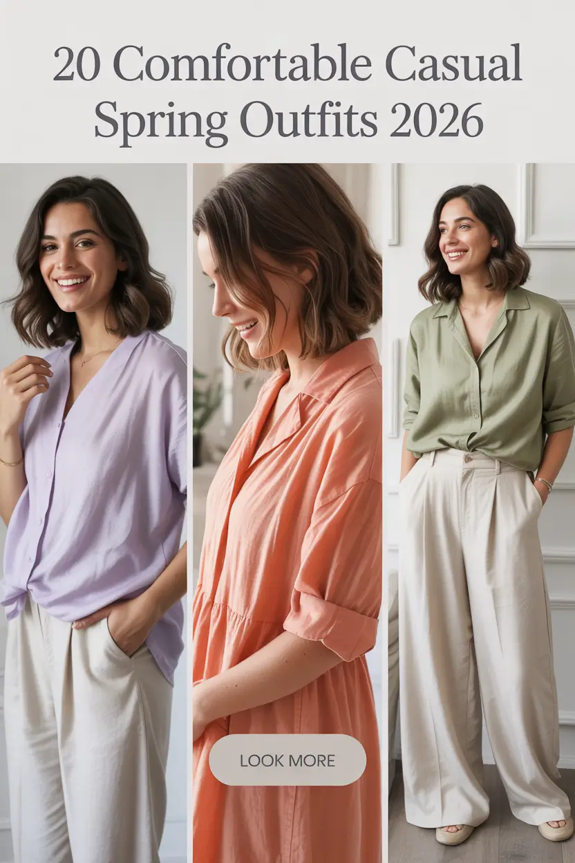 Comfortable Casual Spring Outfits 2026: Chic & Comfy Ideas for Women This Season