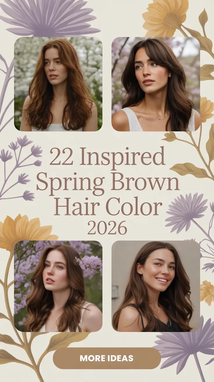 Inspired Spring Brown Hair Color 2026: Fresh Ideas for Brunettes, Highlights & Short Styles