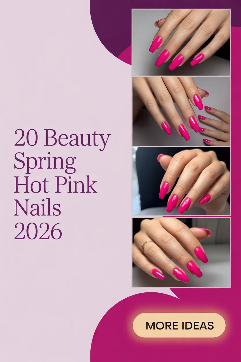 Beauty Spring Hot Pink Nails 2026: Trendy Ideas, French Designs & Bold Break Looks