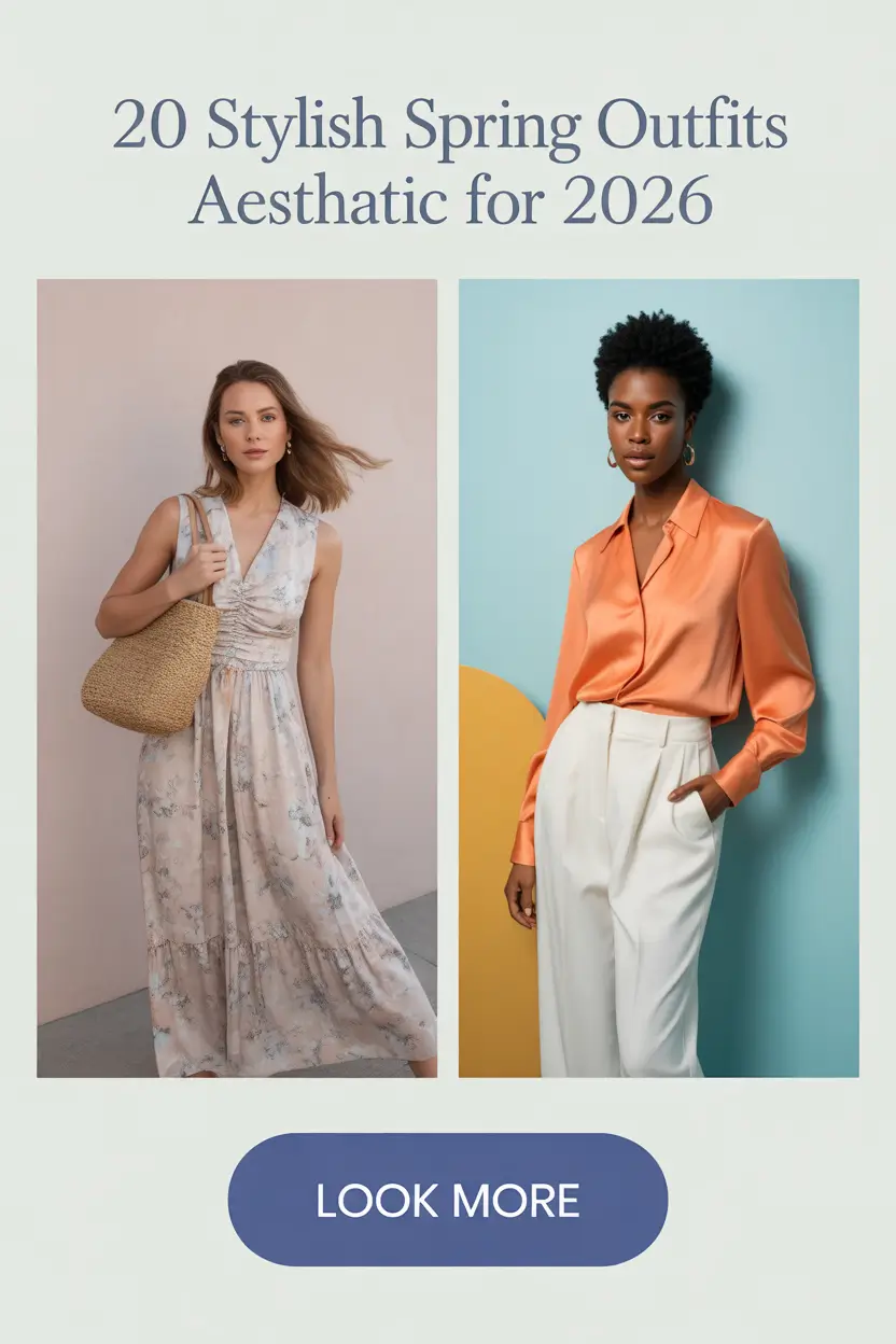 Stylish Spring Outfits Aesthetic for 2026: Pastel, Soft & Vintage-Classy Looks for the New Season