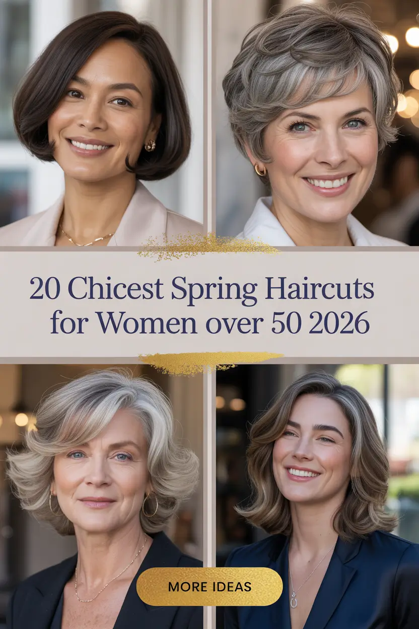 Chicest Spring Haircuts for Women Over 50 2026: From Short Bob to Layered Medium Length Styles