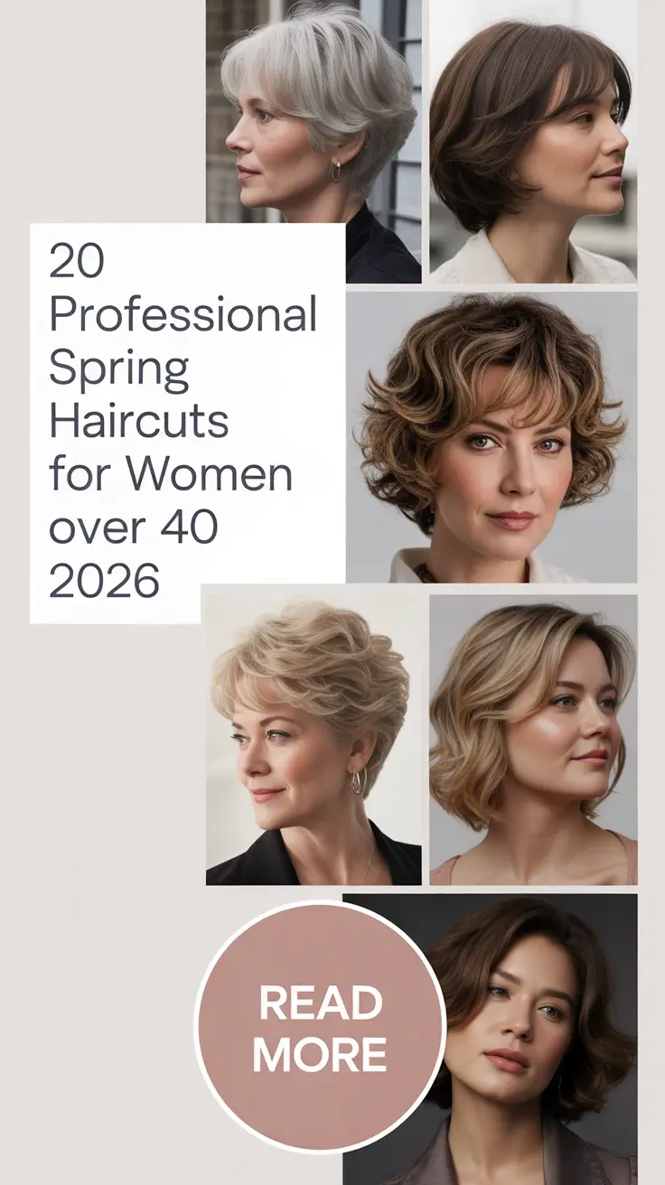Professional Spring Haircuts for Women Over 40 2026: Modern, Trending & Work-Ready Styles