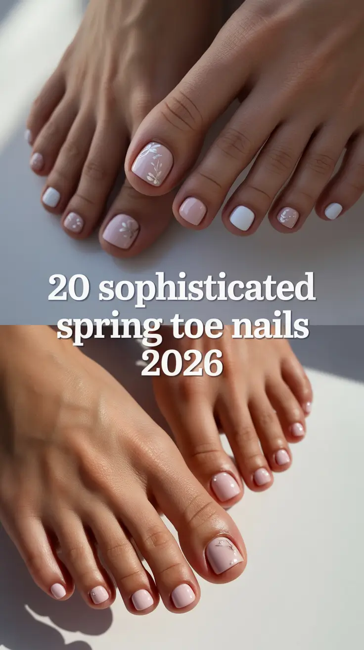 Sophisticated Spring Toe Nails 2026: Trendy Designs and Inspo for Every Style