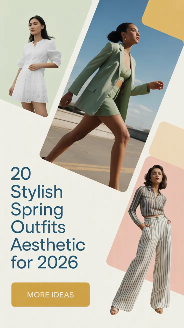 Stylish Spring Outfits Aesthetic for 2026: Pastel, Soft & Vintage-Classy Looks for the New Season