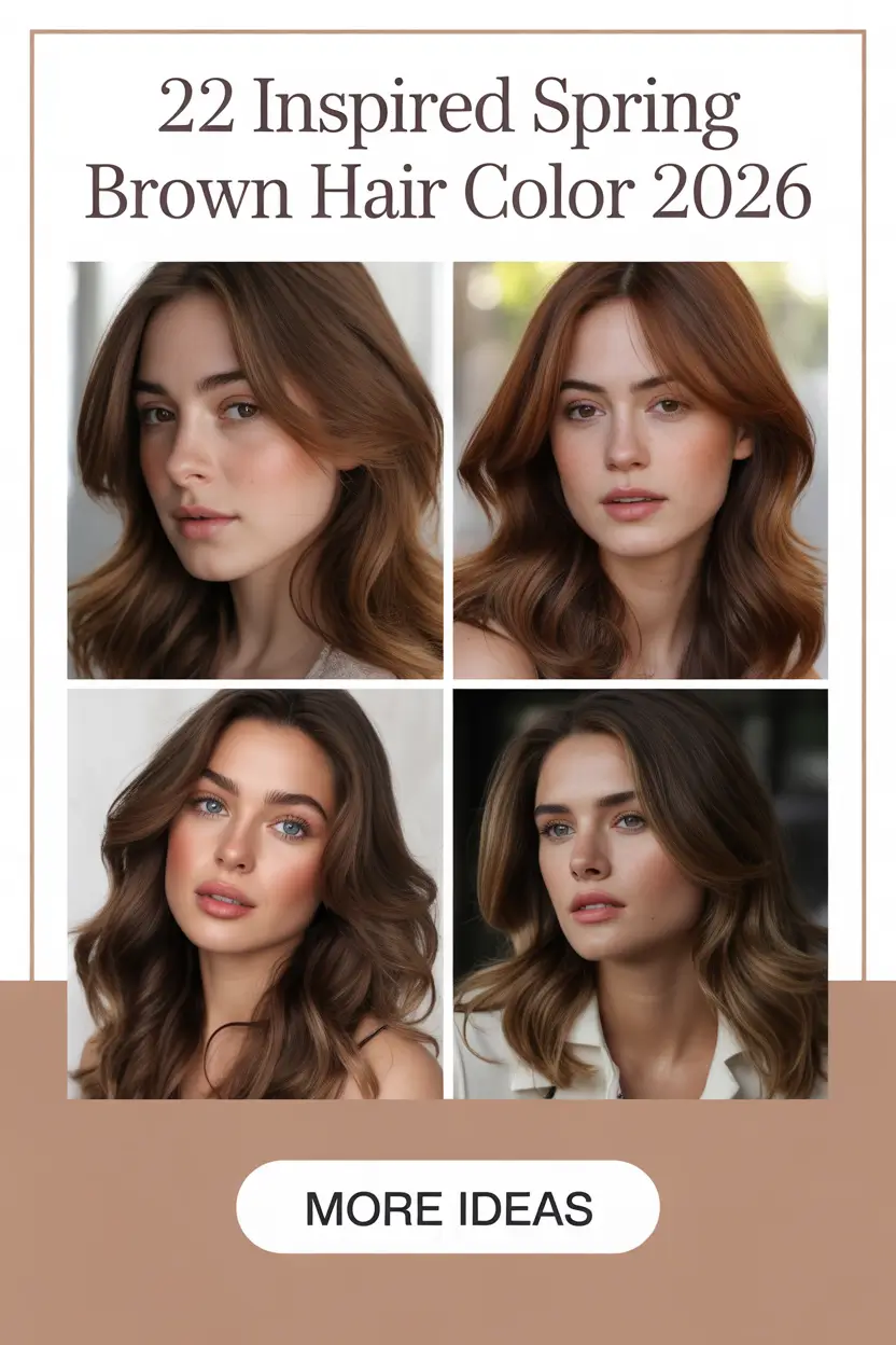 Inspired Spring Brown Hair Color 2026: Fresh Ideas for Brunettes, Highlights & Short Styles