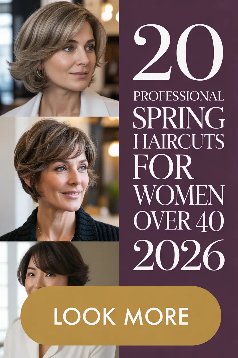 Professional Spring Haircuts for Women Over 40 2026: Modern, Trending & Work-Ready Styles