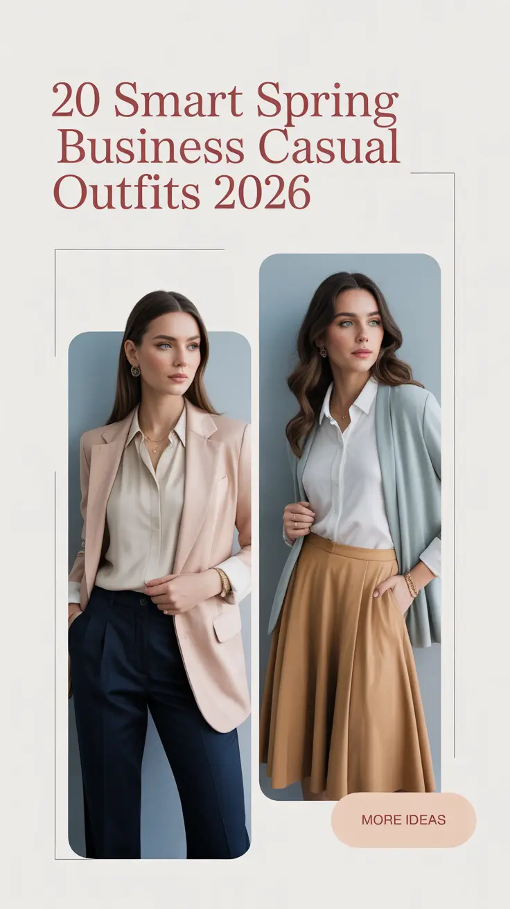 Smart Spring Business Casual Outfits 2026: Fresh Ideas for Women Work Wear