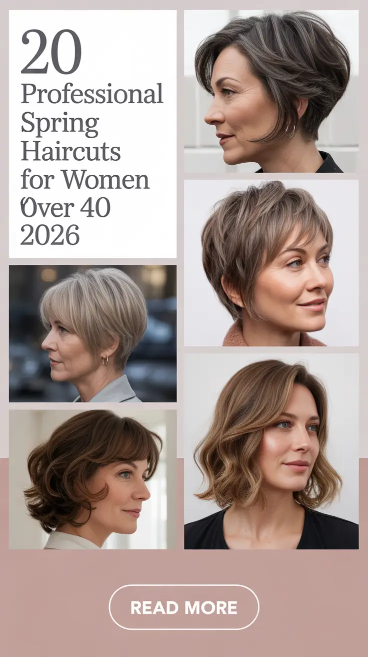 Professional Spring Haircuts for Women Over 40 2026: Modern, Trending & Work-Ready Styles
