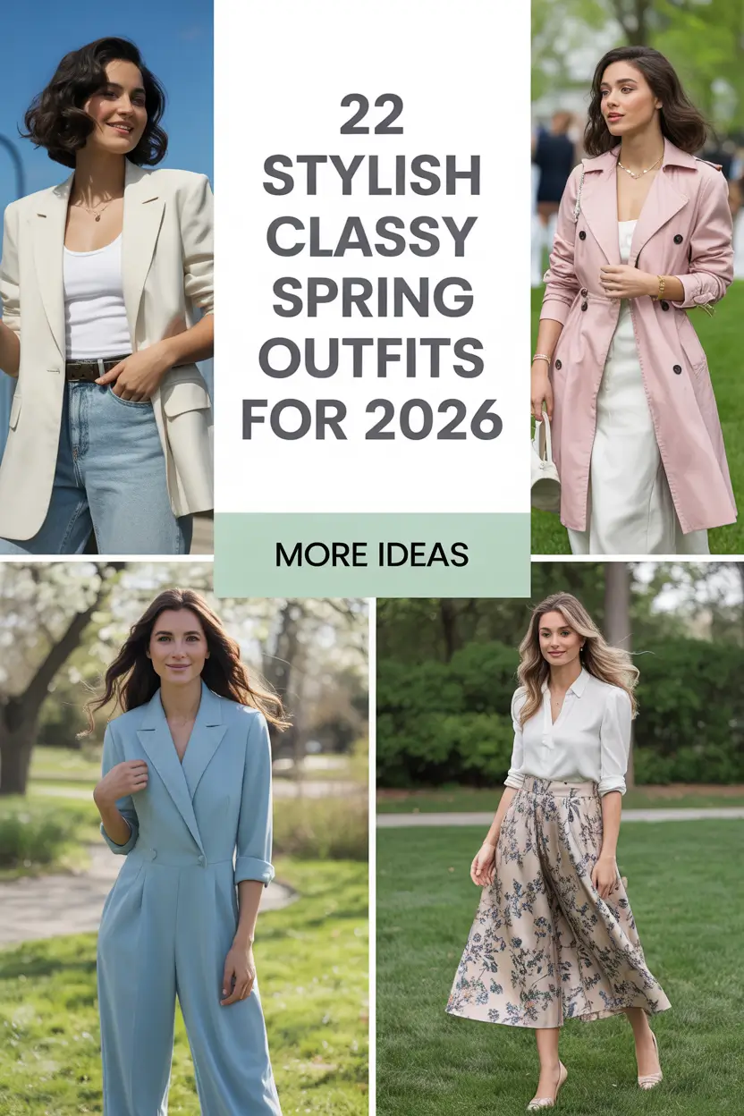 Stylish Classy Spring Outfits for 2026: Fresh Chic Ideas for an Elegant New Season