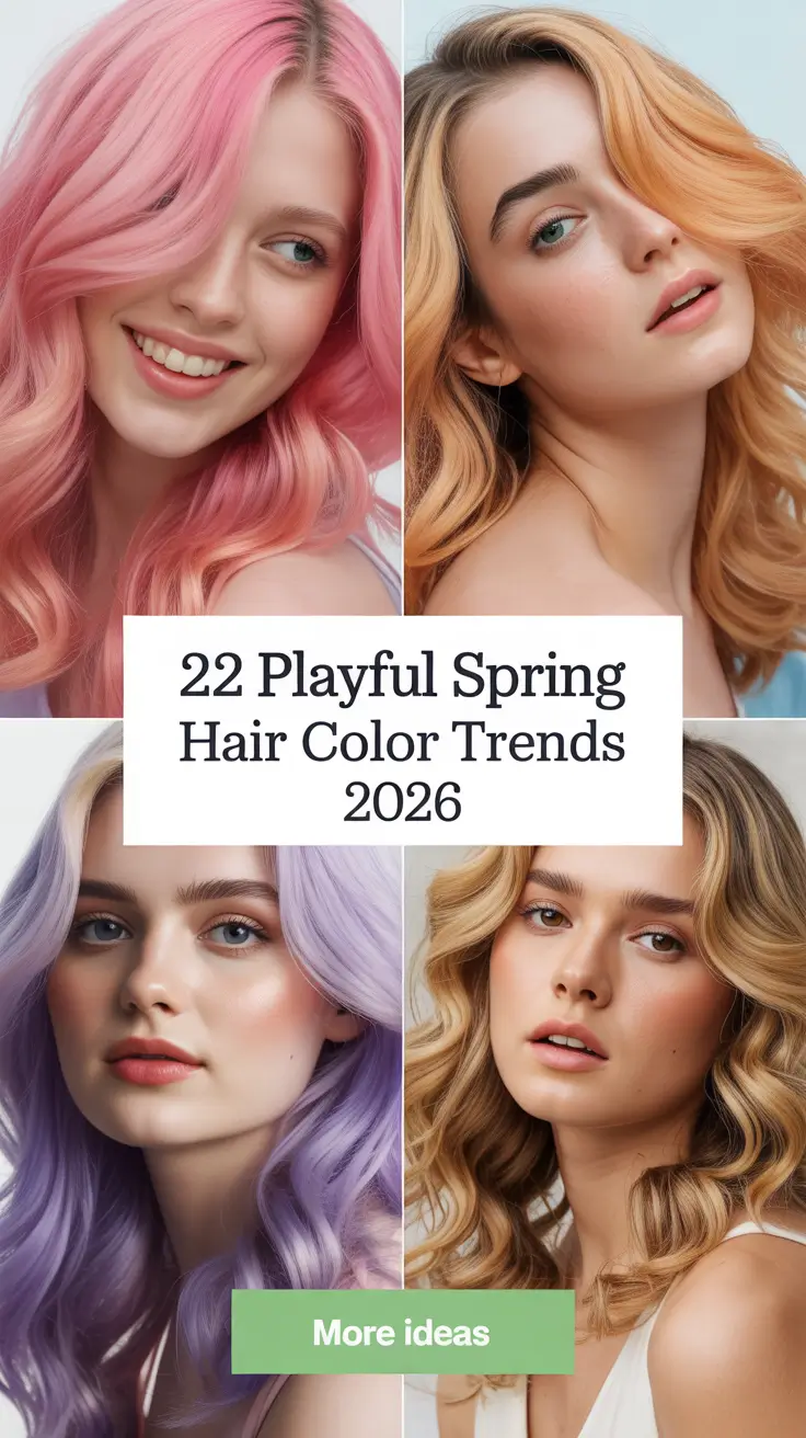 Playful Spring Hair Color Trends 2026: Fresh Blonde, Brunette & Bronde Ideas for the New Season