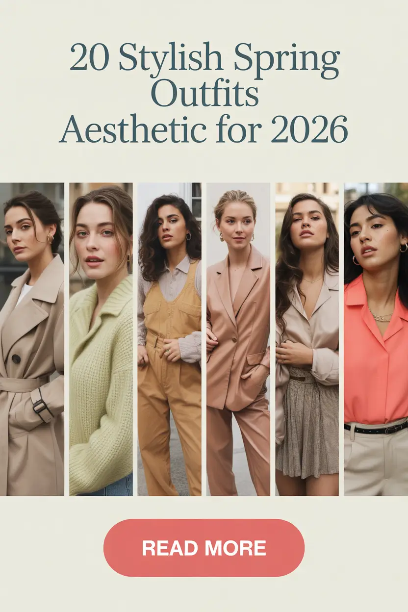 Stylish Spring Outfits Aesthetic for 2026: Pastel, Soft & Vintage-Classy Looks for the New Season